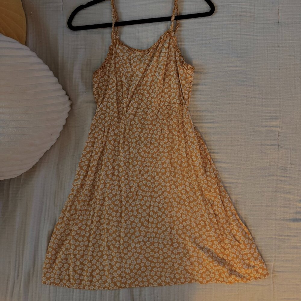 Yellow Floral Mini Sundress